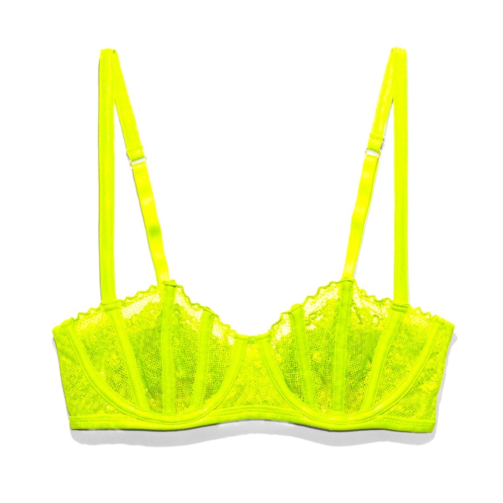Caged Lace Unlined Balconette Bra from Savage Fenty. Honey Birdette inspired